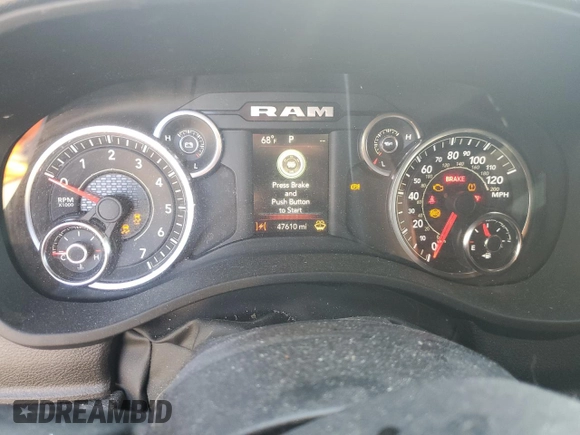 2023 Ram 1500 Tradesman with VIN 1C6RRFCG4PN546412, listed as a Copart auction lot 79531084 with 47,610 mi miles and Salvage title. Bid and sale history available at DreamBid. Image 9.