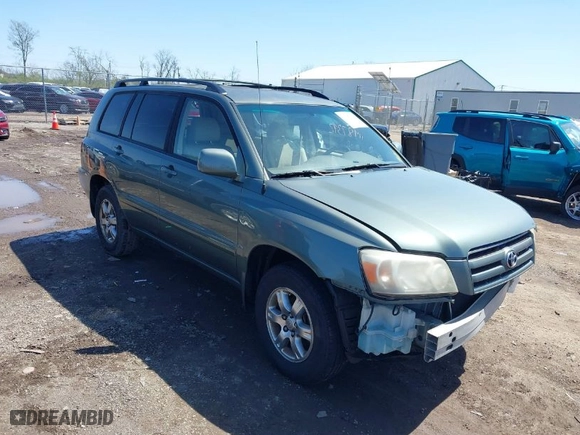2005 Toyota Highlander with VIN JTEDP21A550059368, listed as a IAAI auction lot 41987392 with 164,599 mi miles. Bid and sale history available at carsss.com. Image 1.
