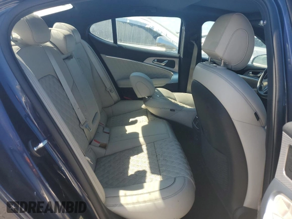 2023 Genesis G70 3.3T with VIN KMTG54TEXPU113229, listed as a Copart auction lot 75482654 with 0 mi miles and Non Repairable. Bid and sale history available at carsss.com. Image 10.