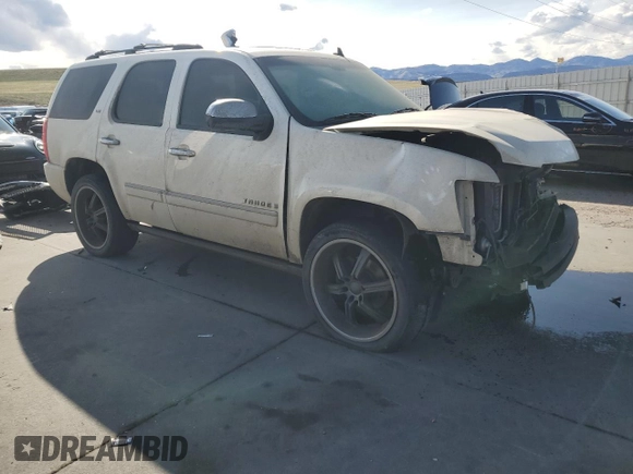 2009 Chevrolet Tahoe LTZ with VIN 1GNFK33059R217187, listed as a Copart auction lot 51563245 with 256,259 mi miles and Salvage title. Bid and sale history available at DreamBid. Image 4.