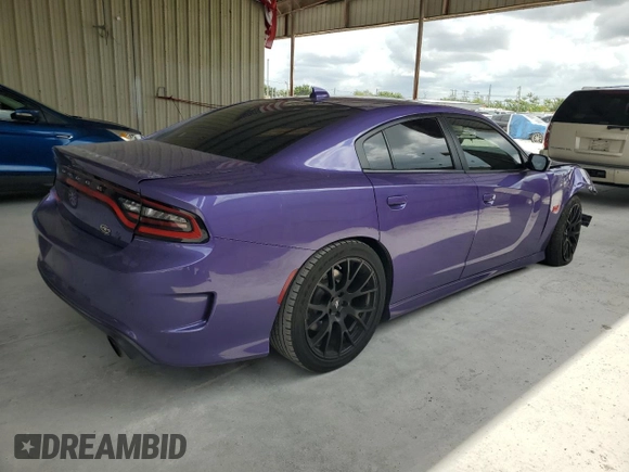 2019 Dodge Charger Scat Pack with VIN 2C3CDXGJ2KH633787, listed as a Copart auction lot 52279515 with 54,742 mi miles and Salvage Title. Bid and sale history available at DreamBid. Image 3.
