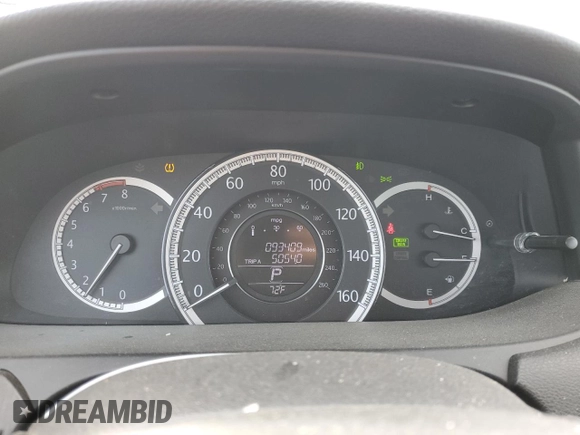 2014 Honda Accord Sedan EX-L with VIN 1HGCR2F86EA217728, listed as a Copart auction lot 49715345 with 93,409 mi miles and Salvage Title. Bid and sale history available at carsss.com. Image 9.