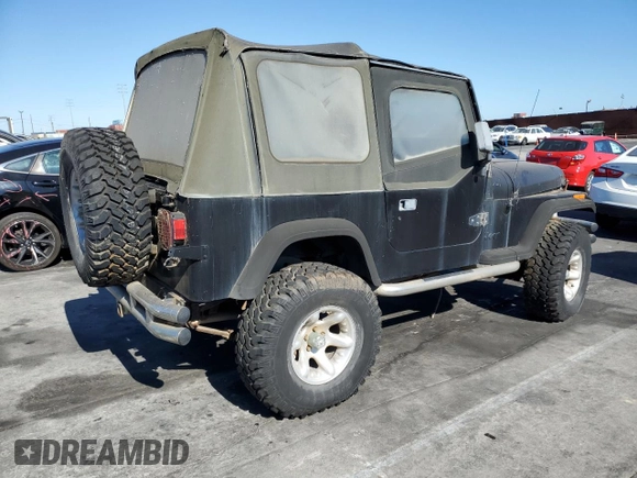 1992 Jeep Wrangler with VIN 2J4FY29S5NJ505850, listed as a Copart auction lot 64117655 with 93,250 mi miles and Clean title. Bid and sale history available at DreamBid. Image 3.