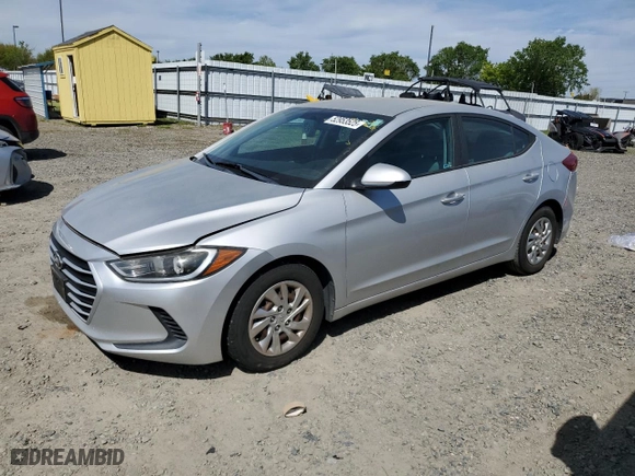2017 Hyundai Elantra SE with VIN KMHD74LF9HU108458, listed as a Copart auction lot 52953525 with 111,985 mi miles and Salvage Title. Bid and sale history available at carsss.com. Image 1.