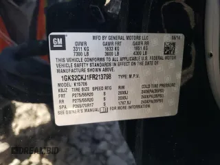 2015 GMC Yukon Denali z VIN 1GKS2CKJ1FR213798, wystawiony jako Copart lot #48545475 z przebiegiem Nie podano mil oraz Czysty tytuł • Clean title. Historia ofert i sprzedaży dostępna na DreamBid. Obrazek 13.
