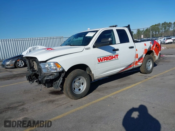 2023 Ram 1500 Tradesman z VIN 1C6RR6FG0PS522900, wystawiony jako IAAI lot #41573571 z przebiegiem 45 128 mil mil oraz . Historia ofert i sprzedaży dostępna na DreamBid. Obrazek 2.