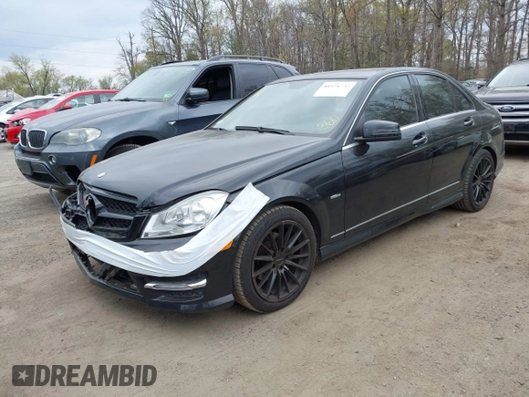 2012 Mercedes-Benz C-Class C 250 Sport with VIN WDDGF4HB6CA605476, listed as a IAAI auction lot 41974235 with 216,209 mi miles. Bid and sale history available at carsss.com. Image 18.