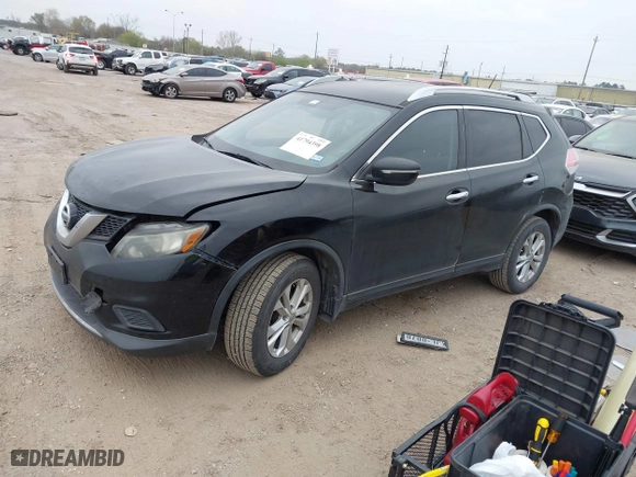 2015 Nissan Rogue S with VIN KNMAT2MT3FP555780, listed as a IAAI auction lot 41794398 with 124,681 mi miles. Bid and sale history available at carsss.com. Image 17.