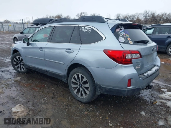 2015 Subaru Outback Limited with VIN 4S4BSBJC1F3314749, listed as a IAAI auction lot 41826080 with 148,575 mi miles and . Bid and sale history available at DreamBid. Image 3.