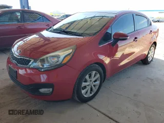 2014 Kia Rio EX z VIN KNADN4A31E6360575, wystawiony jako Copart lot #54106695 z przebiegiem 77 020 mil mil oraz Szkody całkowita. Historia ofert i sprzedaży dostępna na DreamBid. Obrazek 1.