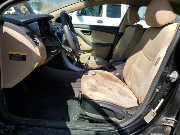 2013 Hyundai Elantra GLS PZEV with VIN KMHDH4AE1DU999945, listed as a Copart auction lot 48854195 with 211,992 mi miles and Salvage Title. Bid and sale history available at carsss.com. Image 7.