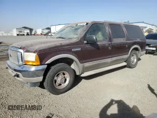 2001 Ford Excursion Limited z VIN 1FMNU42S01ED72891, wystawiony jako Copart lot #89221445 z przebiegiem 16 990 mil mil oraz Czysty tytuł • Clean title. Historia ofert i sprzedaży dostępna na DreamBid. Obrazek 1.