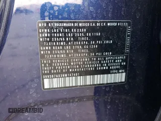 2022 Volkswagen Tiguan SE z VIN 3VV3B7AX3NM147401, wystawiony jako Copart lot #41983715 z przebiegiem 30 728 mil mil oraz Szkoda całkowita • Salvage title. Historia ofert i sprzedaży dostępna na DreamBid. Obrazek 14.