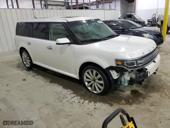 2013 Ford Flex Limited with VIN 2FMHK6D88DBD24474, listed as a Copart auction lot 44492045 with 219,443 mi miles and Salvage Title. Bid and sale history available at carsss.com. Image 4.