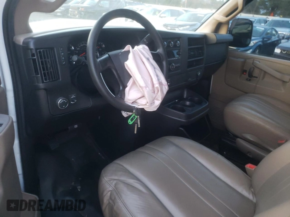 2016 Chevrolet Express Cargo with VIN 1GCWGAFF2G1254028, listed as a Copart auction lot 79596474 with Not provided miles and Salvage title. Bid and sale history available at DreamBid. Image 8.