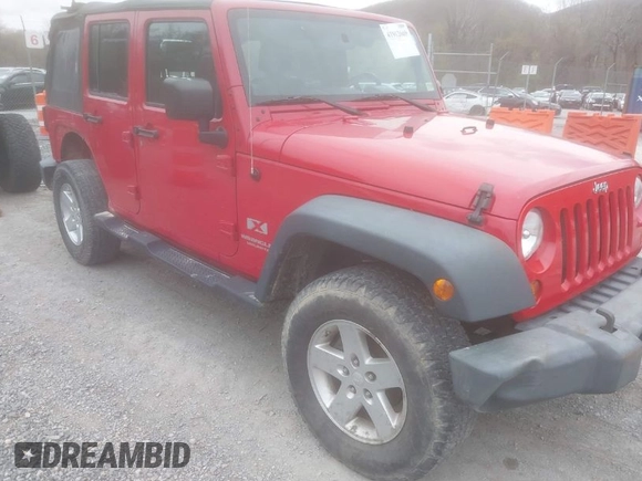 2008 Jeep Wrangler Unlimited X with VIN 1J8GA39128L562347, listed as a IAAI auction lot 41912669 with 106,040 mi miles and . Bid and sale history available at carsss.com. Image 1.