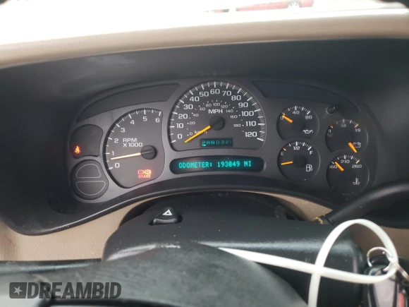 2003 Chevrolet Tahoe LS with VIN 1GNEC13Z33J329603, listed as a Copart auction lot 83828254 with 193,849 mi miles and Salvage Title. Bid and sale history available at carsss.com. Image 9.