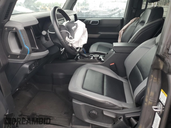 2022 Ford Bronco with VIN 1FMEE5BP6NLA79660, listed as a Copart auction lot 58370975 with 28,359 mi miles and Salvage title. Bid and sale history available at DreamBid. Image 7.
