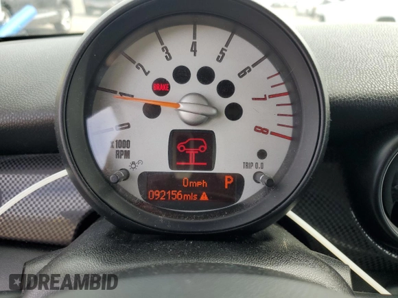 2012 MINI Hardtop S with VIN WMWSV3C58CT386122, listed as a Copart auction lot 55184865 with 92,156 mi miles and Clean Title. Bid and sale history available at DreamBid. Image 9.