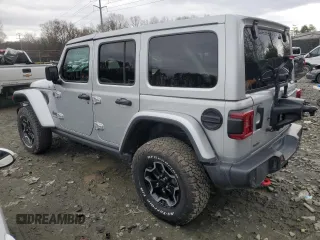 2023 Jeep Wrangler Rubicon Farout with VIN 1C4JJXFM4PW589923, listed as a Copart auction lot 48181205 with 9,814 mi miles and Salvage title. Bid and sale history available at DreamBid. Image 2.