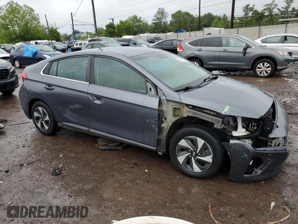 2018 Hyundai Ioniq SEL z VIN KMHC75LCXJU098262, wystawiony jako Copart lot #58021315 z przebiegiem 56 396 mil mil oraz Szkoda całkowita • Salvage title. Historia ofert i sprzedaży dostępna na DreamBid. Obrazek 4.