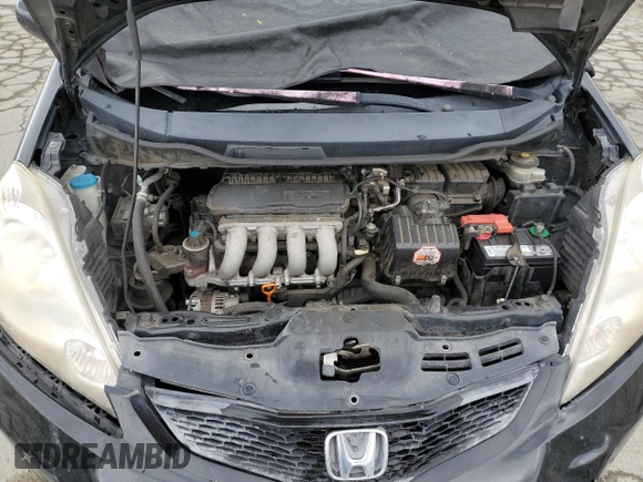 2010 Honda Fit Sport with VIN JHMGE8H49AC039500, listed as a Copart auction lot 53576655 with 170,571 mi miles and Salvage Title. Bid and sale history available at carsss.com. Image 12.