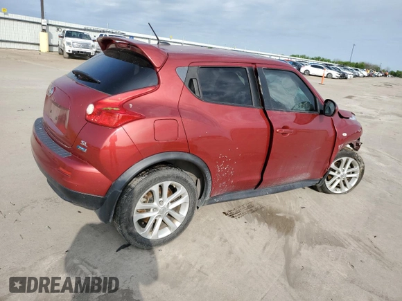 2013 Nissan Juke SV with VIN JN8AF5MR0DT225617, listed as a Copart auction lot 50709075 with Not Provided miles and Salvage Title. Bid and sale history available at carsss.com. Image 3.