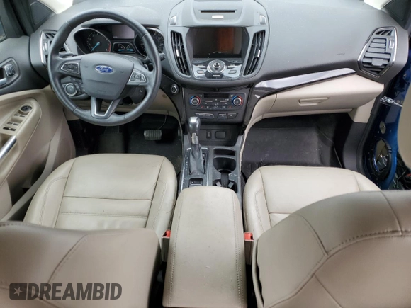 2017 Ford Escape Titanium with VIN 1FMCU9JD1HUA44855, listed as a Copart auction lot 52526095 with 62,356 mi miles and Salvage Title. Bid and sale history available at carsss.com. Image 8.