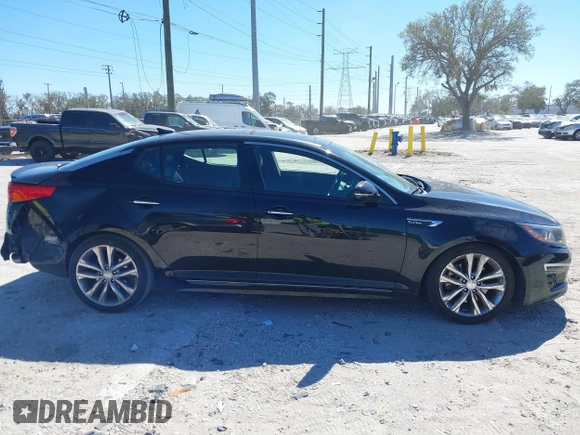 2015 Kia Optima SX Turbo with VIN 5XXGR4A63FG442597, listed as a IAAI auction lot 41533157 with 156,138 mi miles and . Bid and sale history available at DreamBid. Image 13.