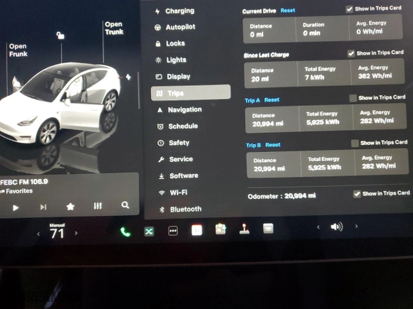 2023 Tesla Model Y Long Range with VIN 7SAYGDEE5PF867869, listed as a Copart auction lot 85119634 with 20,994 mi miles and Salvage Title. Bid and sale history available at carsss.com. Image 9.