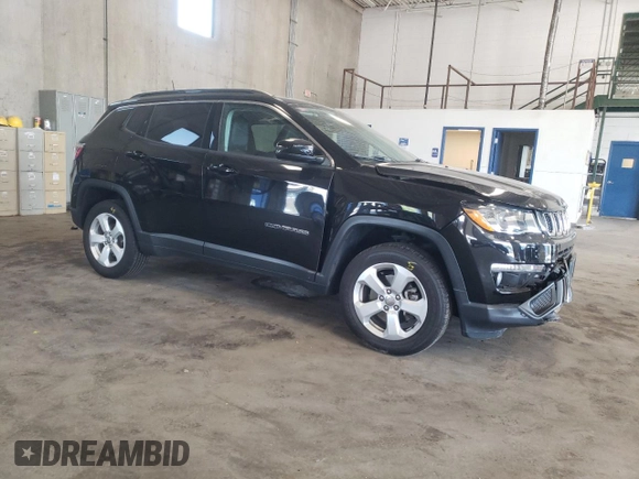 2018 Jeep Compass Latitude with VIN 3C4NJDBB0JT180531, listed as a Copart auction lot 64718445 with 45,407 mi miles and Salvage title. Bid and sale history available at DreamBid. Image 4.