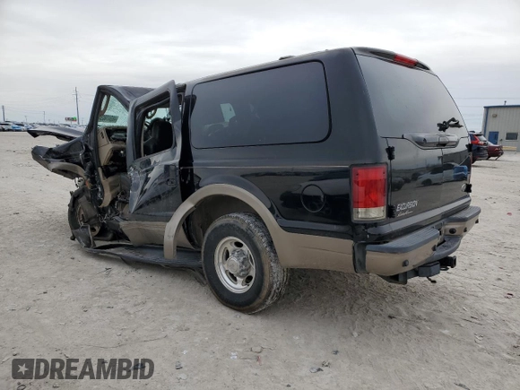 2005 Ford Excursion Eddie Bauer z VIN 1FMNU44L15ED03851, wystawiony jako Copart lot #46347405 z przebiegiem Nie podano mil oraz Nie do naprawy • Non repairable. Historia ofert i sprzedaży dostępna na DreamBid. Obrazek 2.