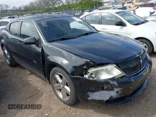 2008 Dodge Avenger R/T with VIN 1B3LC76M88N694153, listed as a IAAI auction lot 41886607 with 179,721 mi miles and . Bid and sale history available at carsss.com. Image 1.