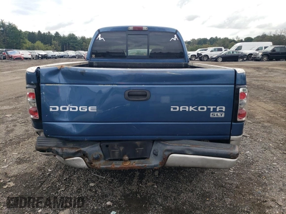 2003 Dodge Dakota SLT with VIN 1D7HL48X93S367092, listed as a Copart auction lot 71961274 with 160,709 mi miles and Salvage Title. Bid and sale history available at carsss.com. Image 6.