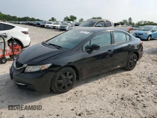 2013 Honda Civic LX with VIN 19XFB2F57DE261352, listed as a Copart auction lot 59868775 with 210,057 mi miles and Clean title. Bid and sale history available at DreamBid. Image 1.