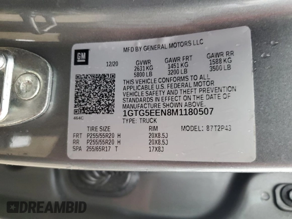 2021 GMC Canyon 2WD Denali with VIN 1GTG5EEN8M1180507, listed as a Copart auction lot 73862804 with 36,822 mi miles and Salvage Title. Bid and sale history available at carsss.com. Image 13.