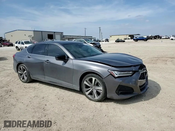 2021 Acura TLX w/Advance Package with VIN 19UUB5F6XMA009617, listed as a Copart auction lot 45727685 with 38,364 mi miles and Salvage Title. Bid and sale history available at carsss.com. Image 10.