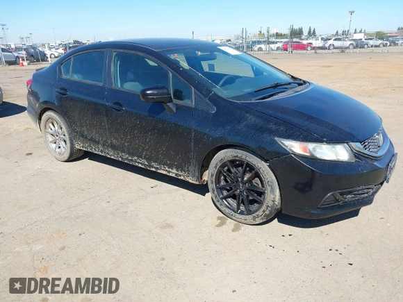 2015 Honda Civic Sedan LX with VIN 19XFB2F53FE207050, listed as a IAAI auction lot 41874318 with 217,600 mi miles. Bid and sale history available at carsss.com. Image 1.