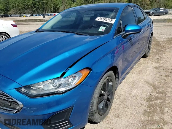 2020 Ford Fusion SE with VIN 3FA6P0HD7LR126380, listed as a Copart auction lot 50234215 with 70,438 mi miles and Salvage Title. Bid and sale history available at carsss.com. Image 10.