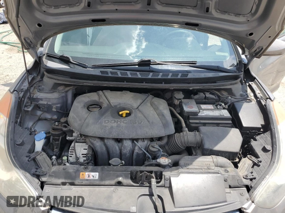 2013 Hyundai Elantra GLS with VIN 5NPDH4AE2DH408021, listed as a Copart auction lot 60660675 with 75,026 mi miles and Salvage title. Bid and sale history available at DreamBid. Image 11.
