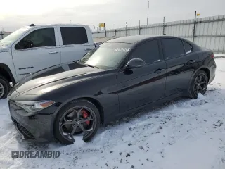 2020 Alfa Romeo Giulia Ti Sport with VIN ZARFANBNXL7631479, listed as a Copart auction lot 45740565 with 0 mi miles and Salvage Title. Bid and sale history available at carsss.com. Image 1.