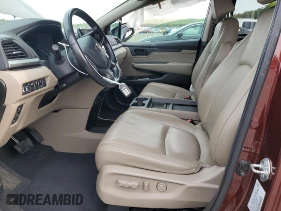 2019 Honda Odyssey EX-L z VIN 5FNRL6H72KB044895, wystawiony jako Copart lot #56573285 z przebiegiem 54 548 mil mil oraz Szkoda całkowita • Salvage title. Historia ofert i sprzedaży dostępna na DreamBid. Obrazek 7.
