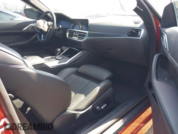2022 BMW 4 Series 430i with VIN WBA53AP04NCK23797, listed as a IAAI auction lot 41583184 with 42,069 mi miles and . Bid and sale history available at carsss.com. Image 5.