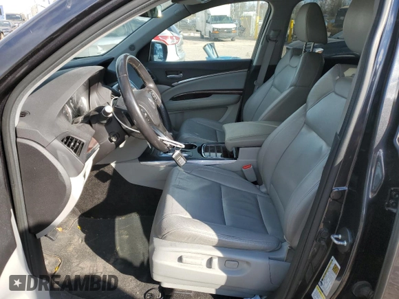 2016 Acura MDX w/Tech with VIN 5FRYD4H40GB024685, listed as a Copart auction lot 53090305 with 104,105 mi miles and Salvage Title. Bid and sale history available at carsss.com. Image 7.