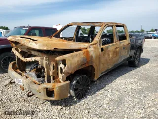 2021 GMC Sierra 2500HD AT4 with VIN 1GT49PEY3MF130131, listed as a Copart auction lot 60839854 with 0 mi miles and Non Repairable. Bid and sale history available at carsss.com. Image 1.