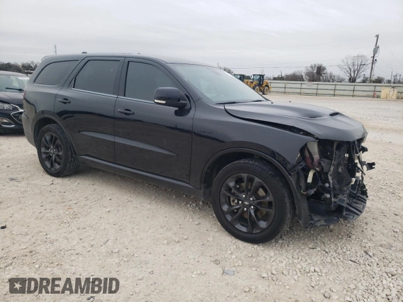 2021 Dodge Durango R/T with VIN 1C4SDHCT1MC761531, listed as a Copart auction lot 42128375 with 47,430 mi miles and Salvage Title. Bid and sale history available at DreamBid. Image 4.