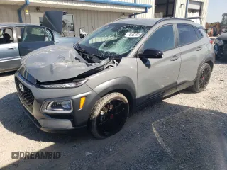 2021 Hyundai Kona Night Edition with VIN KM8K6CA53MU687603, listed as a Copart auction lot 75451844 with 18,292 mi miles and Salvage Title. Bid and sale history available at carsss.com. Image 1.