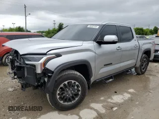 2025 Toyota Tundra SR with VIN 5TFLA5DB9SX256523, listed as a Copart auction lot 59650185 with 4,758 mi miles and Salvage title. Bid and sale history available at DreamBid. Image 1.