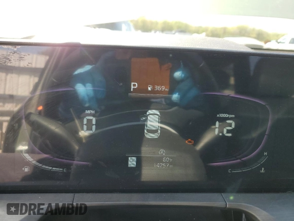 2024 Kia Telluride EX with VIN 5XYP3DGCXRG473232, listed as a Copart auction lot 52241595 with 14,757 mi miles and Salvage title. Bid and sale history available at DreamBid. Image 9.
