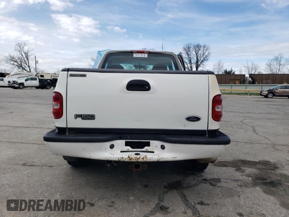 1998 Ford F-150 with VIN 1FTZF0768WKB35711, listed as a Copart auction lot 50441605 with 165,604 mi miles and Salvage title. Bid and sale history available at DreamBid. Image 6.